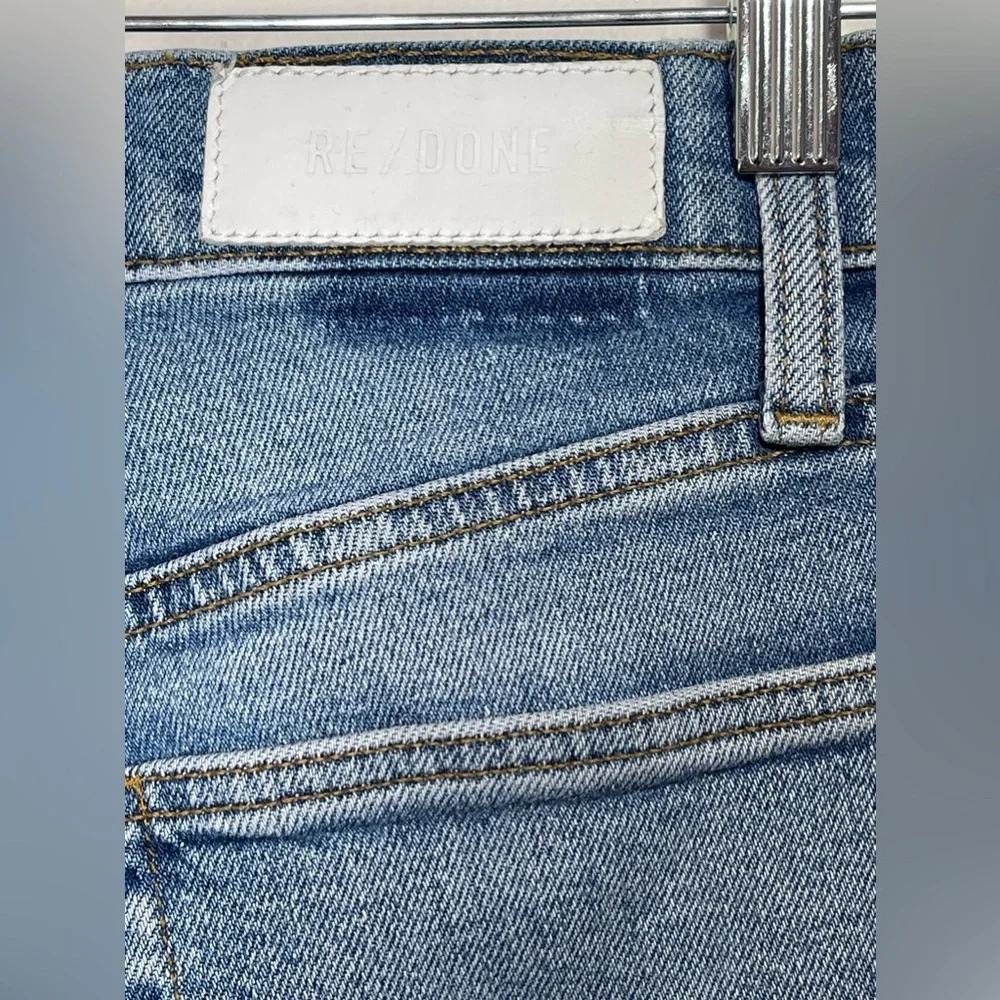 RE/DONE Jeans Women’s Size 24 Originals 80s Slim Straight in Brisk Blue‎
